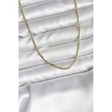 Pilelistore 14K Gold Renk Kaplama Ezme Zincir Model Cm Kadın Kolye - Tj-Bko10733