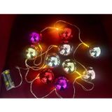 Pilelistore 2 Metre 10 Led Pilli 2 Kademeli Parlak Top Led Yılbaşı Ağacı Süsü