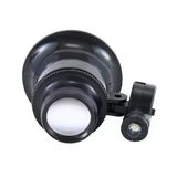 Pilelistore 20X Büyütmeli Saat Takı Onarım Için Cam Lensli Optik Işıklı Göz Büyüteç Mg13b-9A