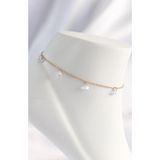 pilelistore 316L Çelik Gold Renk Zirkon Taşlı Halhal - TJ-HH1621