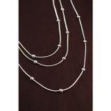 Pilelistore 316L Çelik Gümüş Renk Minimal Topçuk Model Çoklu Kolye - Tj-Bko6332