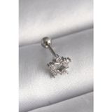 pilelistore 316L Çelik Gümüş Renk Zirkon Taşlı Yıldız Model Tragus Piercing - TJ-PR1297