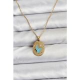 Pilelistore 316L Çelik Zincir Gold Renk Kelebek Figür Kadın Kolye - Tj-Bko10755