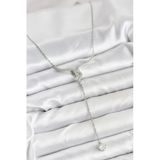 Pilelistore 316L Çelik Zincir Gümüş Renk Yılan Model Y Kolye - Tj-Bko10663