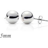 Pilelistore 925 Ayar Gümüş 5 mm Top Küpe