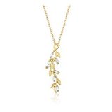 pilelistore 925 Ayar Gümüş Gold Sarmaşık Kadın Gümüş Kolye