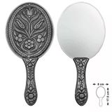Pilelistore 925 Ayar Gümüş Lale Motifli El Aynası