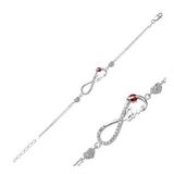 pilelistore 925 Ayar Gümüş Sonsuzluk Love Bileklik