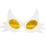 Pilelistore Beyaz Renk Bıyık Tasarımlı Kedi Parti Gözlüğü 19X11 cm