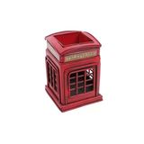 Pilelistore Dekoratif Metal Londra Telefon Kulübesi Kalemlik Vintage Hediyelik