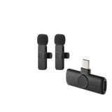 pilelistore Kablosuz Çift Mikrofon Type-C Siyah HDX2789