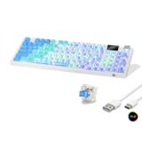 pilelistore Kablosuz Mekanik Gaming Klavye Rgb Blue Switch 95 Tuş - Mavi Beyaz MF1705M
