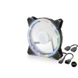 pilelistore Kasa Fanı Kristal Rgb 12 Cm - Siyah ND2662