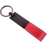 pilelistore Kırmızı Deri Metal Anahtarlık