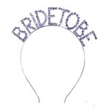 pilelistore Kristal Taşlı Gümüş Renk Bride To Be Gelin Tacı