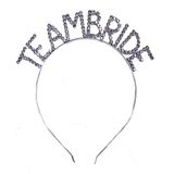 pilelistore Kristal Taşlı Gümüş Renk Team Bride Gelin Tacı