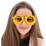 Pilelistore Papatya Şekilli Turuncu Sarı Renkli Hawaii Konsept Parti Gözlüğü 15X7 Cm