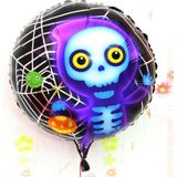 Pilelistore Parti Malzemeleri Halloween Iskelet Hayalet Folyo Balon 18 Inç