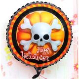 Pilelistore Parti Malzemeleri Halloween Iskelet Kuru Kafa Folyo Balon 18 Inç