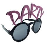 pilelistore Party Yazılı Simli Pembe Renk Parti Gözlüğü 15x7 cm