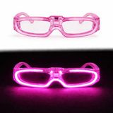 pilelistore Pembe LED Işıklı Parti Gözlüğü 3 Modlu – Glow & Gece Eğlence Gözlüğü