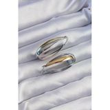 pilelistore Pirinç Gold Gümüş Renkli Uzun Kıvrımlı Küpe - TJ-BKP9226