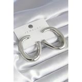 pilelistore Pirinç Gümüş Renk Halka Model Kadın Küpe - TJ-BKP8469