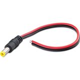 pilelistore Power Jak Kablo 5.5*1.7 26Cm Kırmızı-Siyah HDX5505