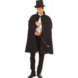 pilelistore Siyah Sihirbaz Pelerini 120 cm ve Sihirbaz Şapkası 12 cm Yetişkin Boy