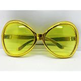 pilelistore Yeşilçam Temalı Parti Gözlüğü Gold Renk 7x16 cm