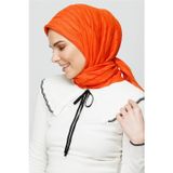 Piliseli Bambu Eşarp Turuncu