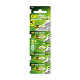 Piller A27 12 V (27 A MN27 V27 A) 12 Volt, 5 adet tasarruf paketi (GP Batteries markalı ürün, yüksek performans ve uzun süreli dayanıklılık)