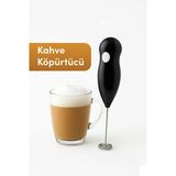 Pilli Elektrikli Süt Köpürtücü – Kahve, Latte, Cappuccino Ve Sıcak Çikolata İçin Köpük Yapıcı Plasti