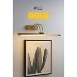 Pilli Gold Gün Işığı ve Beyaz Işık Duvar Apliği Banyo Aydınlatma Ayna Üstü LED Tablo Aplik A+ Loş Işık 3000K,6500K - 3000K - Gün Işığı