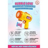 Pilli Köpük Tabancası Otomatik Baloncuk Makinesi Işıklı Sızdırmaz Köpük Üfleyici 3+ Yaş Sarı