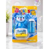 Pilli Mini Bubbles Gun Baloncuk Köpük Makinesi Oyuncak Yaz Eğlencesi - Açık Mavi