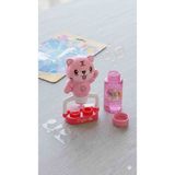 Pilli Mini Bubbles Gun Baloncuk Köpük Makinesi Oyuncak Yaz Eğlencesi - Pembe