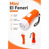 Pilli Mini El Feneri Anahtarlık Lambası Aydınlatma Işığı Deprem Çantası Feneri Kulplu 9920