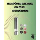 Pilli Otomatik Baharat Değirmeni Gıda Sınıfı Çelik Sessiz Öğütücü Alet P200708s824