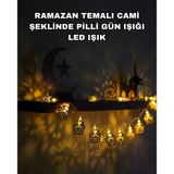 Pilli Ramazan Bayram Led Işık Zinciri Cami Temalı Dekoratif