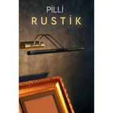 Pilli Rustik Eskitme Desenli Gold Flüt LED Aplik Duvar Tablo ve Ayna Üstü LED Aydınlatma Pil Hediyeli - Altın
