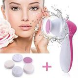 Pilli Yüz Cilt Temizleme Siyah Nokta Peeling Fırça Seti Vücut Yüz Bakımı Masaj Aleti