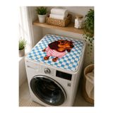 Pilloveland Çamaşır Makinesi Üstü Koruyucu Örtü - Kaydırmaz Mat 60x60 cm - Star Köpüş