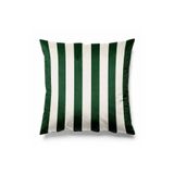 Pilloveland Çizgili Kırlent Kılıfı Döşemelik Süet Kumaş 43*43 Cm - Acı Yeşil