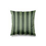 Pilloveland Çizgili Kırlent Kılıfı Döşemelik Süet Kumaş 43*43 Cm - Küf Yeşili