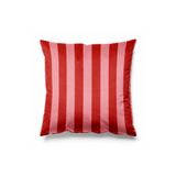 Pilloveland Çizgili Kırlent Kılıfı Döşemelik Süet Kumaş 43*43 Cm - Pembe