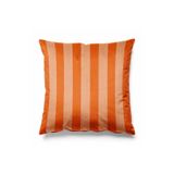 Pilloveland Çizgili Kırlent Kılıfı Döşemelik Süet Kumaş 43*43 Cm - Turuncu