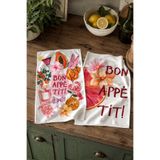 Pilloveland Desenli Mutfak Havlusu (2’li Set) | 30×50 cm - Bontit
