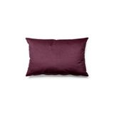 Pilloveland Düz Renk - Tek Renk Kırlent Kılıfı Döşemelik Süet Kumaş 50*30 Cm - Mürdüm