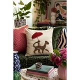 Pilloveland Punch Nakışlı Kırlent Kılıfı - 43*43 Cm - Bali Safari - PNK001